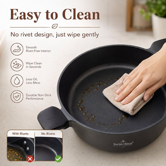 Swiss Haus Shallow Pot 26cm