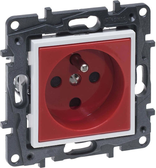Legrand Niloe Einzeln Steckdose Rot