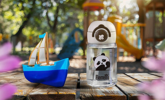 Ion8 Kids Water Bottle Made of Tritan Plastic with Straw Panda 360ml
