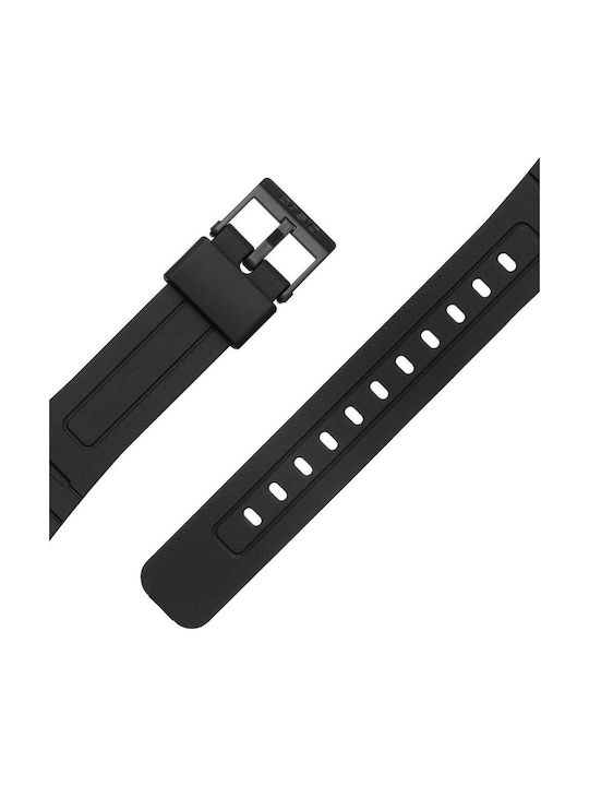 Casio Digital Men's Watch Battery Chronograph with Black Rubber Strap