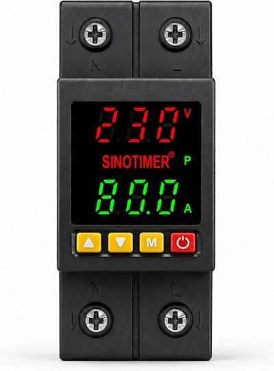 Sinotimer Instrument de Măsură pentru Panou Electric Digital pe Șină Monofazat