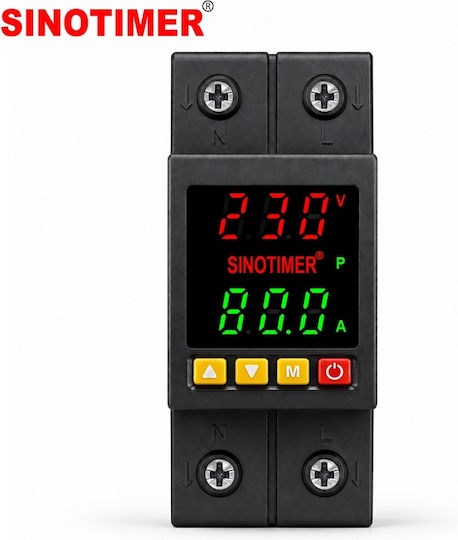 Sinotimer Instrument de Măsură pentru Panou Electric Digital pe Șină Monofazat