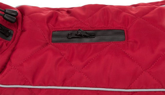 Trixie Якe за Куче Fleece / Водоустойчив Червен Small с Дължина на Гърба 33 см