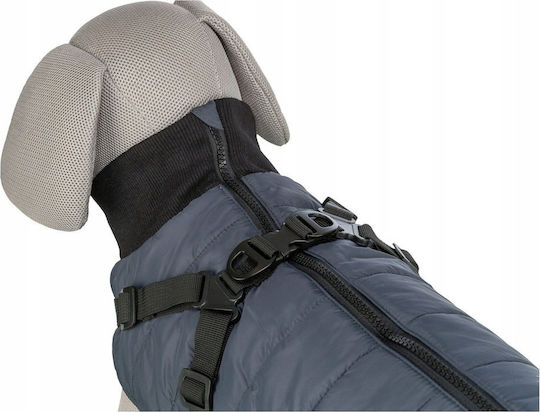 Trixie Pontis Dog Coat Fleece / Waterproof Blue Medium with Back Length 45 cm