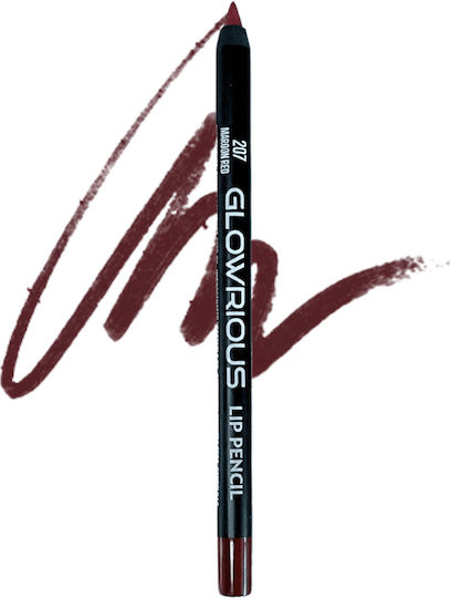 Glowrious Creion de buze 207 Maroon Red