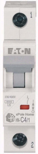Eaton Автоматичен прекъсвач 1p C 4a 6ka AC Hn-c4/1 Ep-500763
