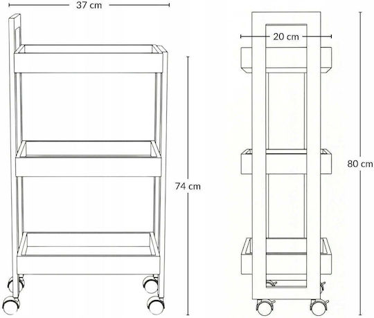 Библиотека Бяла 80x80x80см
