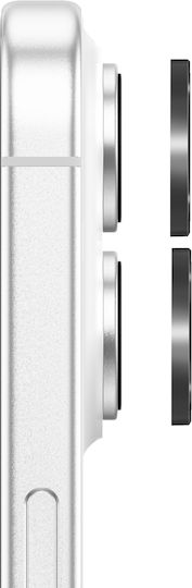Zanaé Protector pentru Camera Mobilă Iphone 17 Inel din Aluminiu Ranforsat Negru Transparent