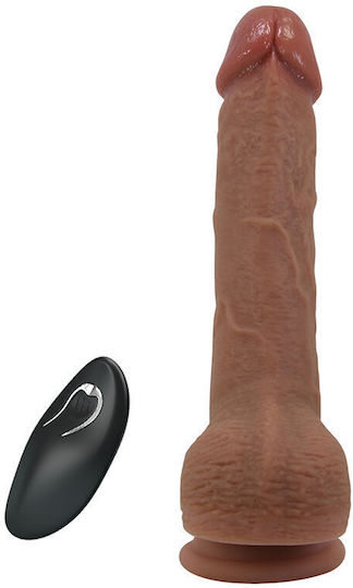 Pretty Love Tommy Realistic Vibrator with Remote Control Brown