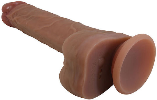 Pretty Love Realistic Vibrator with Remote Control Brown