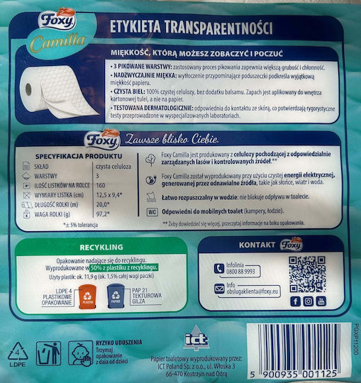 Foxy Foxy Toilettenpapier 8 Rollen
