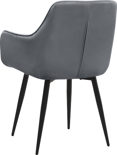 Piero Ess- und Küchenstühle Samt Anthrazit 57x60x85.5cm