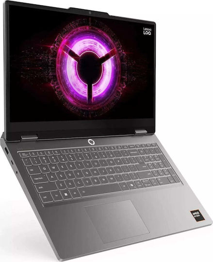Lenovo Loq Essential 15ARP11 15.6" IPS FHD 144Hz (Ryzen 5-150/16GB/512GB SSD/GeForce RTX 5050/Без операционна система) Лунно сиво (Международна английска клавиатура)