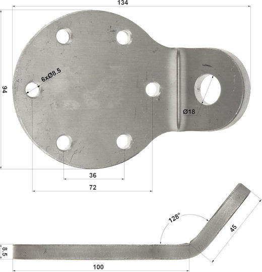 Delta MK-1.5/KOL Satellitenzubehör Pfahl