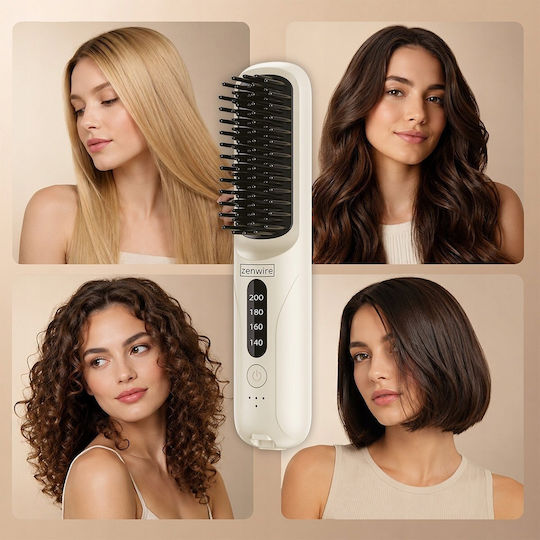 Zenwire Ceramic Heated Electric Hair Brush 35W