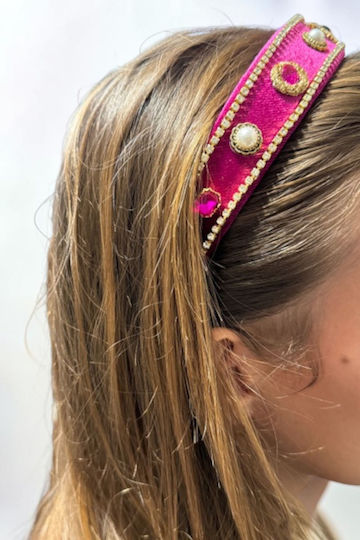 Haar Stirnbänder Fuchsie Design Auge