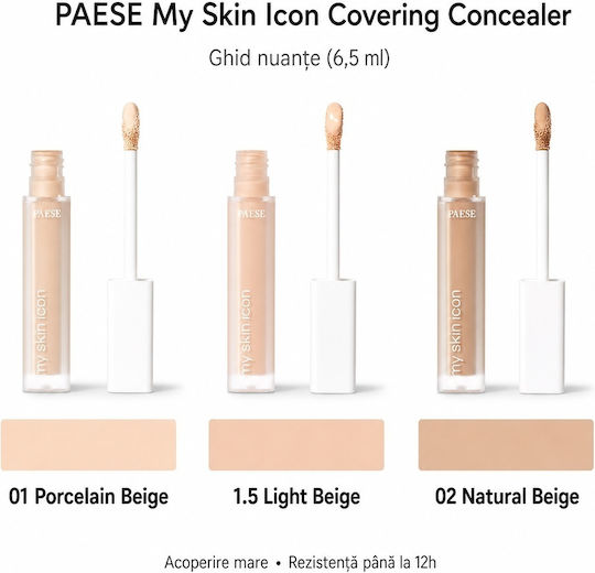 Paese My Skin Icon Течен Коректор 02 Натурален Бежов 6.5мл