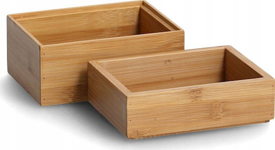 Zeller Organizator Cosmetic Alb 2 buc. 14.5x14.5x11cm.