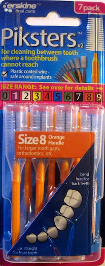 CoreParts Interdental Brushes with Orange Handle 7 Pieces