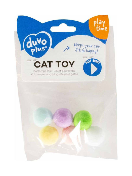 Duvo Plus Котешка Игра Топка 6 Бройки (Различни Цветове)