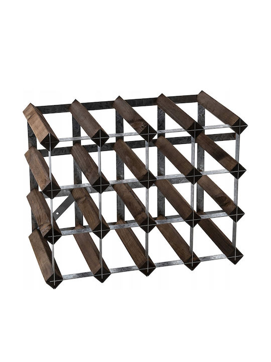 Cu picioare Suport pentru sticle Maro 43cm