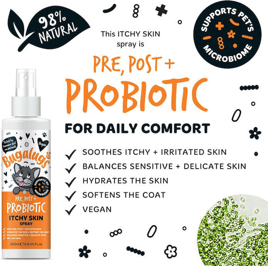 Pre Post & Probiotic Spray zur Linderung von Juckreiz für Katzen 200ml