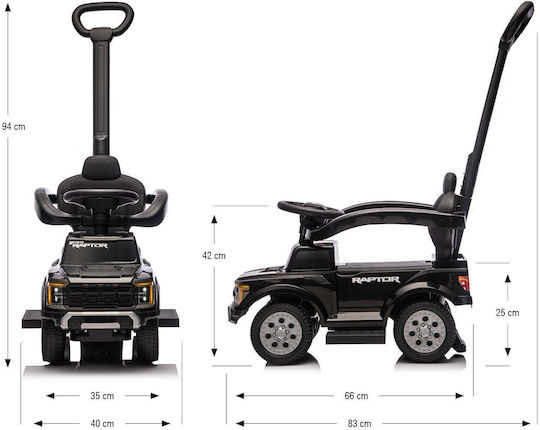 Milly Mally Smoby Auto Kinderfahrzeug Schwarz
