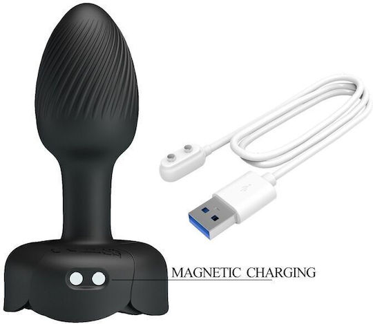 Pretty Love Anal Plug mit Vibration Schwarz