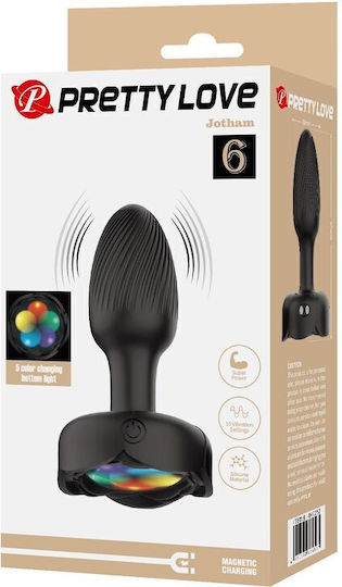 Pretty Love Anal Plug mit Vibration Schwarz
