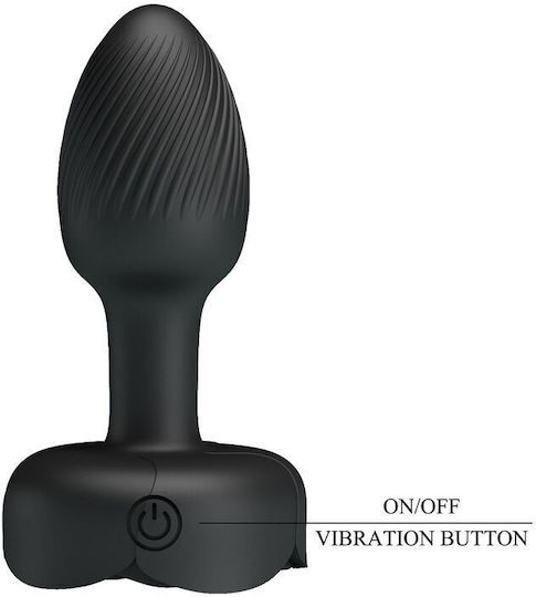 Pretty Love Anal Plug mit Vibration Schwarz