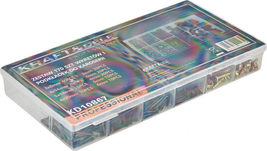 Kraft & Dele Βίδα 170τμχ σε Κασετίνα
