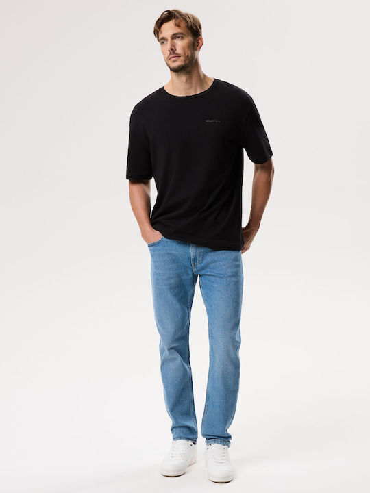 NEWMAN 264 Pantaloni De Blugi Pentru Bărbați Lejer Straight Fit Albastru