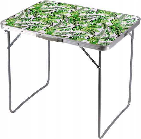 Ambiance Masă Din Aluminiu Pentru Camping Pliabilă În Valiză 80x60x70cm Albă