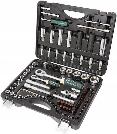 Ratschen- und Steckschlüssel-Set mit Kastanien und Haselnüssen 1/2" & 1/4" 100 Stück