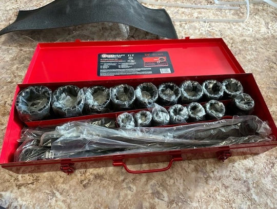 Forcekraft Forcekraft Ratschen- und Steckschlüssel-Set 3/4" 21 Stück