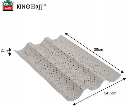 KING Hoff Bakeware Tin from Stainless Steel 38x24.5cm