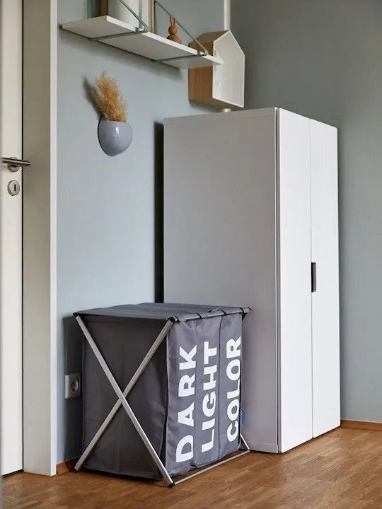 Wenko Wäschekorb Stoff Klappbar 118lt Grau