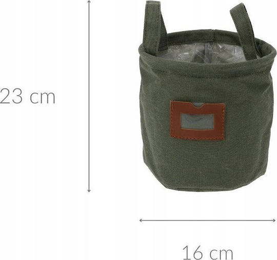 Home&Styling Collection Текстилна Складова Кошница Зелена 16x16x23см