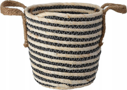 Home&Styling Collection Καλάθι Αποθήκευσης Καφέ 25x25cm 2τμχ
