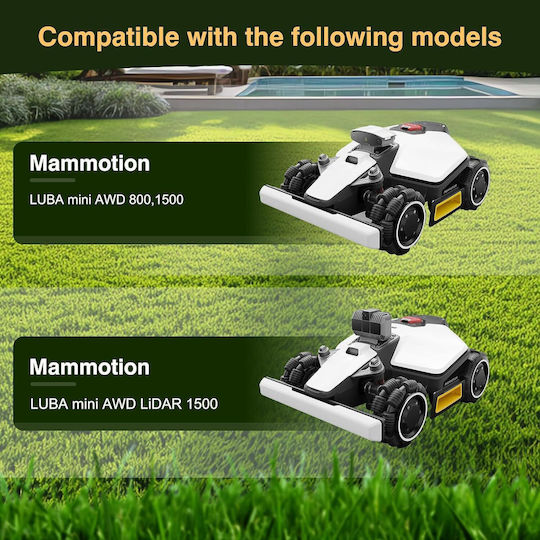 Disc De Tăiere Pentru Motocoasă Compatibil Mammotion Luba Mini Awd 7 Lame Din Titan Din Nailon Pa6 Întărit Cu Fibră De Sticlă Inserții Din Oțel Inoxidabil Include 7 Șuruburi Și Șaibe Robot De Tuns Iarbă Luba Mini Awd 800 1500