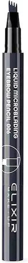 Elixir Αδιάβροχο Στυλό για Φρύδια 006 Black Beauty 2ml