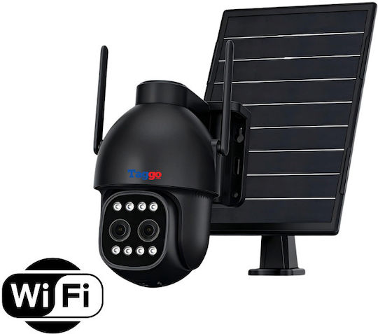 Taggo TAGGO-PRO-D12-WIFI IP Cameră de Supraveghere Duală Wi-Fi Full HD+ 5MP Impermeabilă cu Baterie cu Comunicare Bidirecțională și Obiectiv de 3.6mm