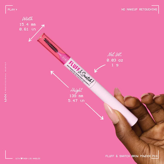 NYX Professional Makeup Fluff & Snatch Μολύβι για Φρύδια 05 1gr