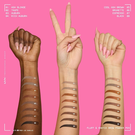 NYX Professional Makeup Fluff & Snatch Μολύβι για Φρύδια #07-espresso 1gr