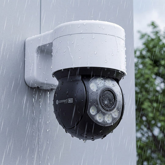 Kruger & Matz C30 IP Wi-Fi Surveillance Camera Full HD+ 5MP Waterproof with Two-Way Communication