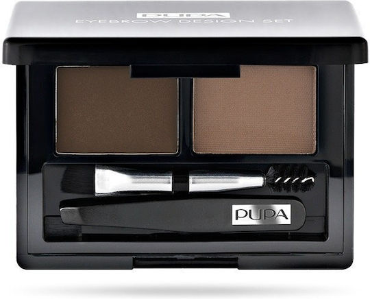 Pupa Eyebrow Design Παλέτα για Φρύδια 002 Brown