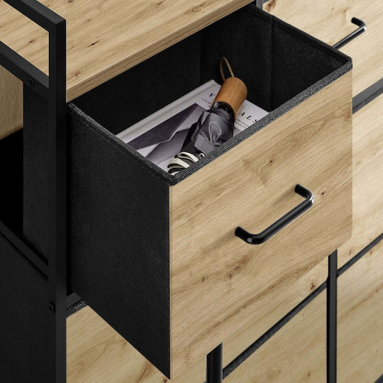 Συρταριέρα Κρεβατοκάμαρας Ξύλινη Artisan 88x40x85εκ.