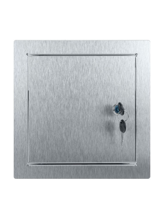 Θυρίδα Poștală Metalică în Culoare Argintie 40x50cm