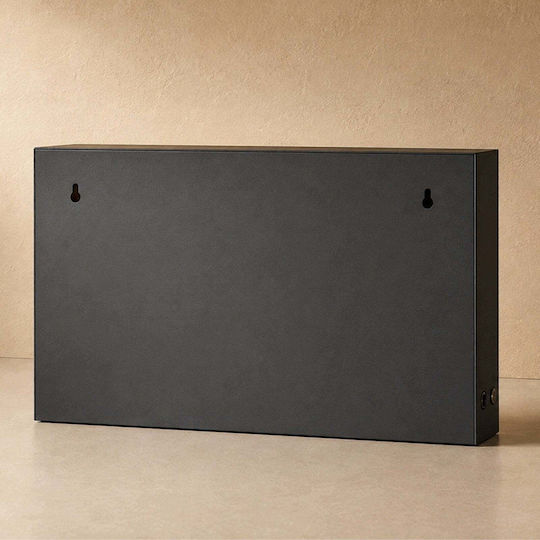 Vilde Metallische Floortop Laterne Schwarz 10x41x25cm