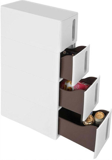 Leobert Büroaufbewahrungsschublade und -schrank Holzweiß 45,2x84cm